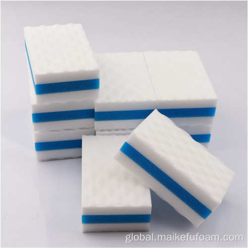 Complex Melamine Sponge Square Eraser Melamine Cleaner/magic sponge with pu sponge Factory